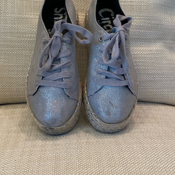 Circus by Sam Edelman Womens Silver Tie Platform w Hemp & Silver Platform / 7M - Picture 2 of 13